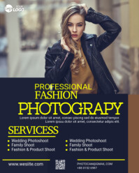 Blue Maximalist Photography Service Instagram Portrait template