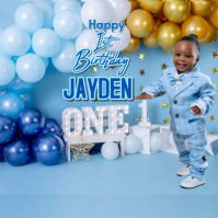 Blue Maximalist Prince Charming Is One Instagram Post template