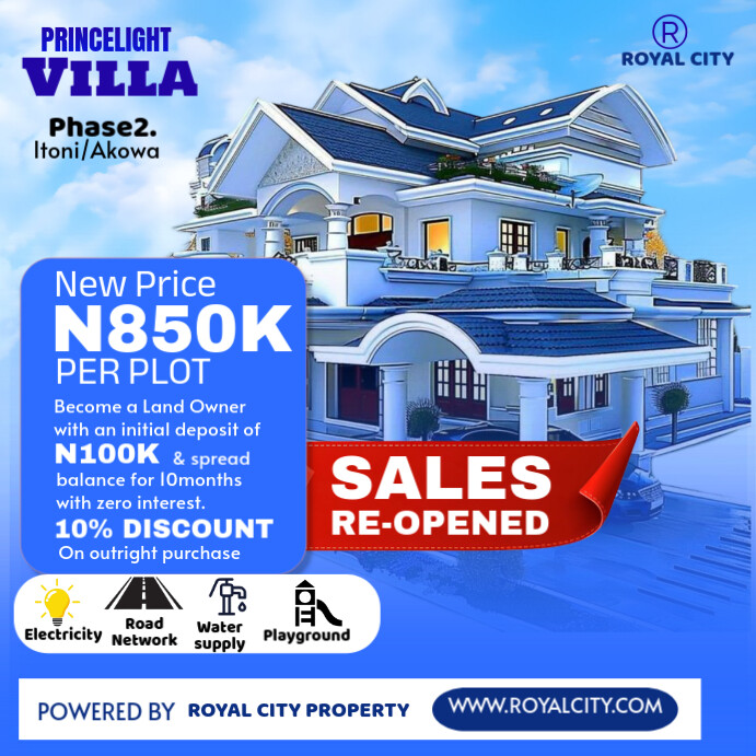 Copy of Blue Maximalist Real Estate Flyer Design Instagram Post ...