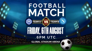 Blue Maximalist Soccer Match Day Video  Digital Display (16:9) template