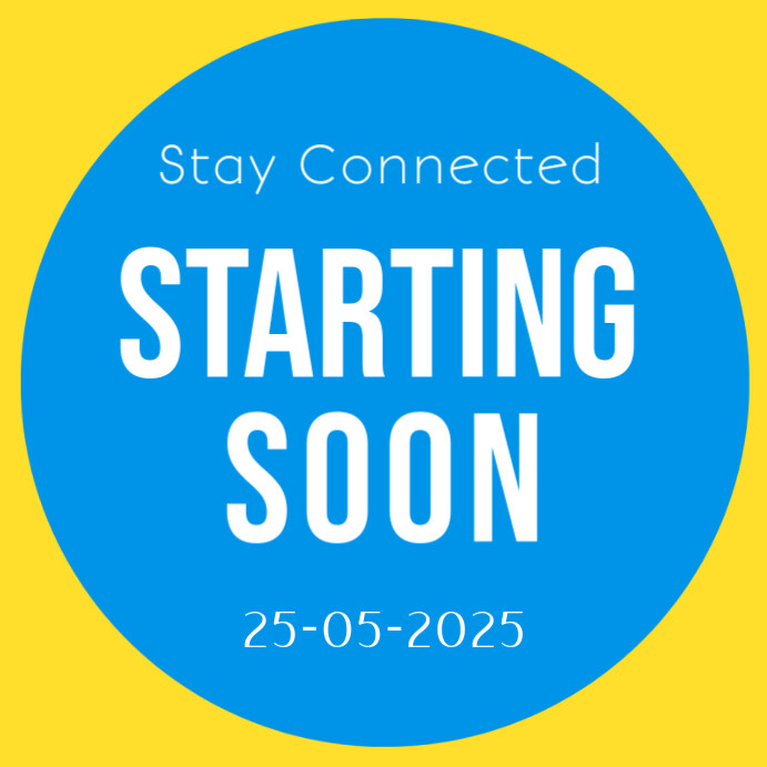 Plantilla de Blue Maximalist Starting Soon Announcement Instagram Post ...