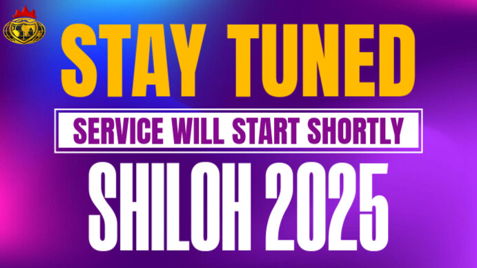 Blue Maximalist Stay Tuned  Youtube Thumbnail template