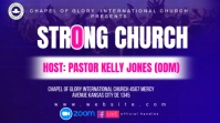 Blue Maximalist strong church Twitch Overlay template