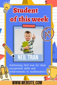 Blue Maximalist Student Of This Week  Pinterest Graphic template