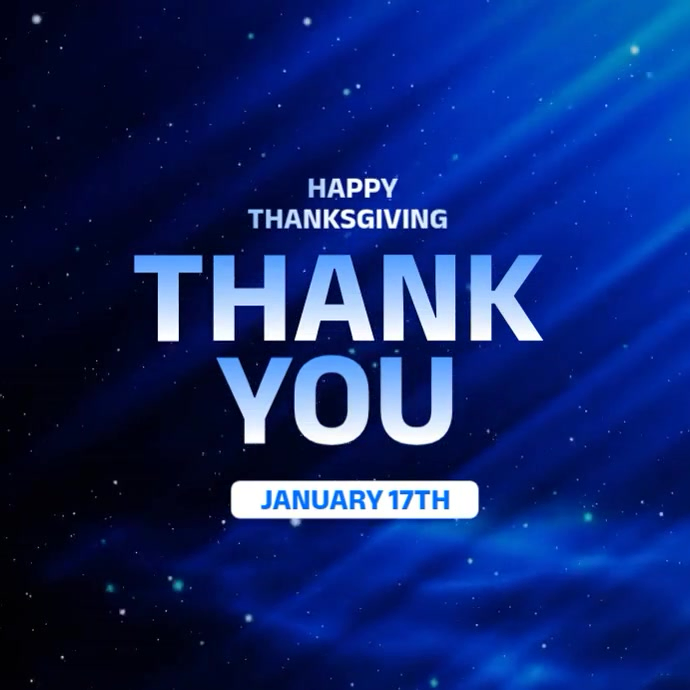 Copy of Blue Maximalist Thank You Thanksgiving Thank You Instagram Post ...