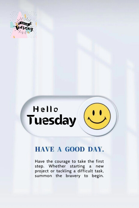 Tuesday Graphics Blue Blue Maximalist Tuesday Banner 4' × 6' Template | PosterMyWall
