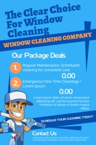 Window Cleaning Affiche template