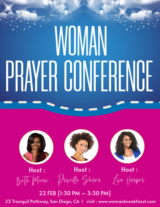 Copy of Blue Maximalist Womens Conference Flyer Flyer (us Letter ...