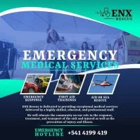Blue Medical Service Instagram Video Template