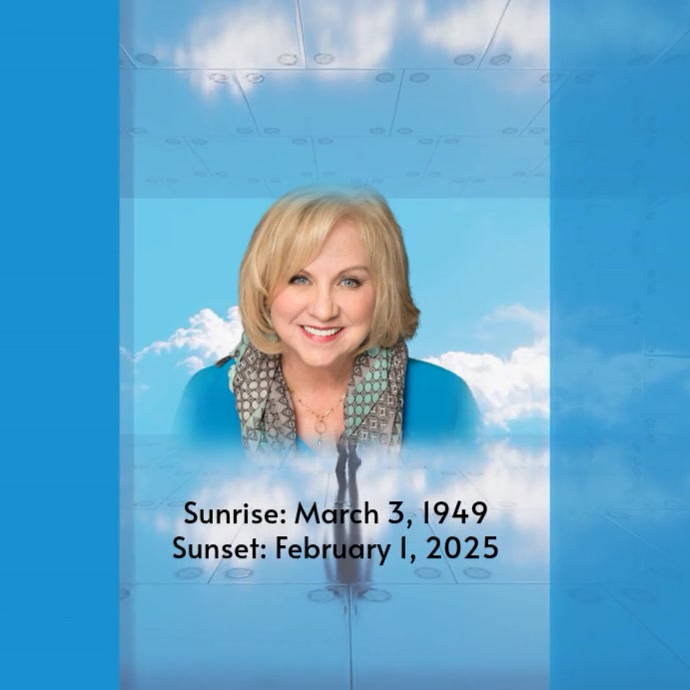 Blue Memorial Tribute Instagram Post Video Template | PosterMyWall