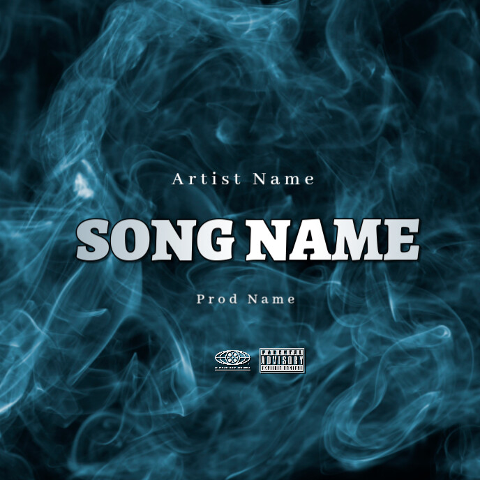 Blue  Mixtape  Album Cover Ikhava ye-Albhamu template