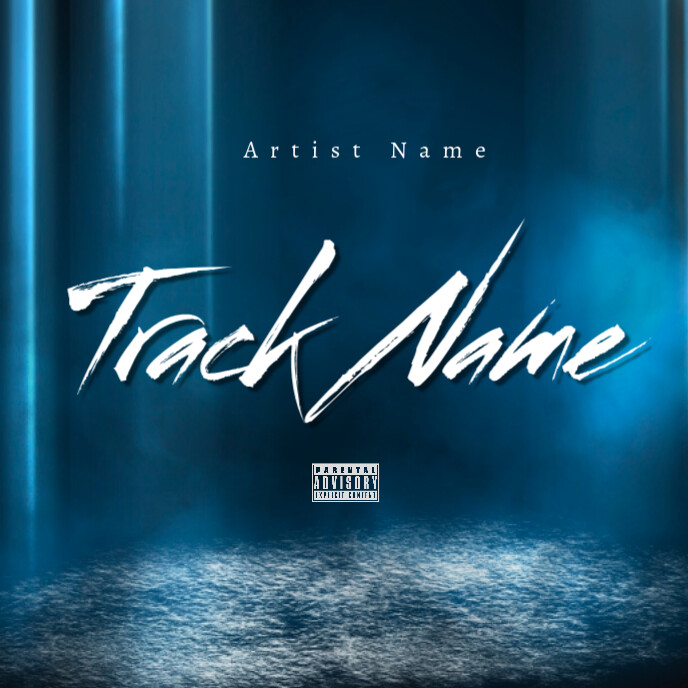 Blue Rapper Cover Blue Mixtape Album Cover Template | PosterMyWall