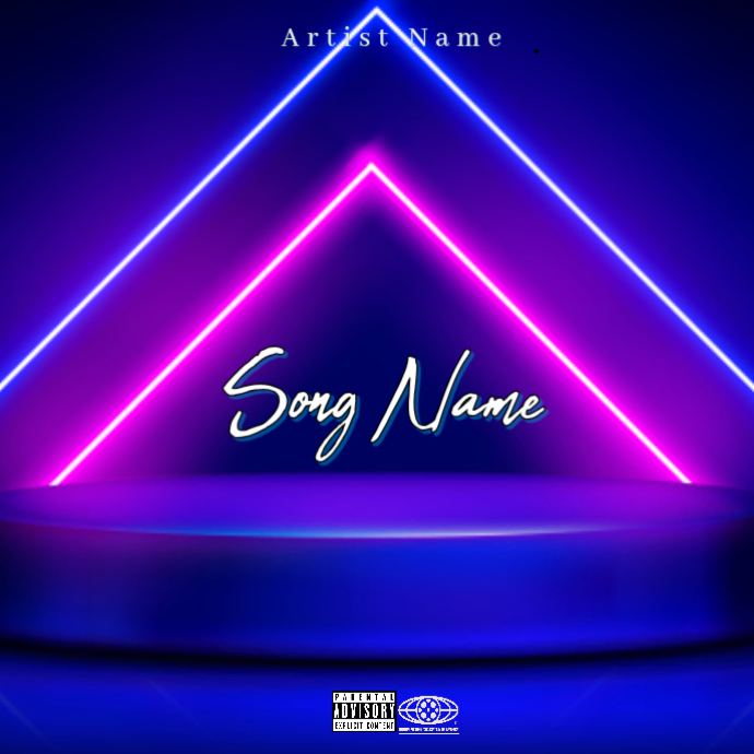 Blue Rapper Cover Blue Mixtape Album Cover Template | PosterMyWall