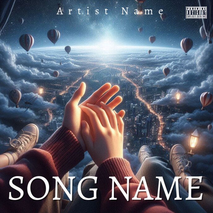 Blue Rapper Cover Blue Mixtape Album Cover Template | PosterMyWall
