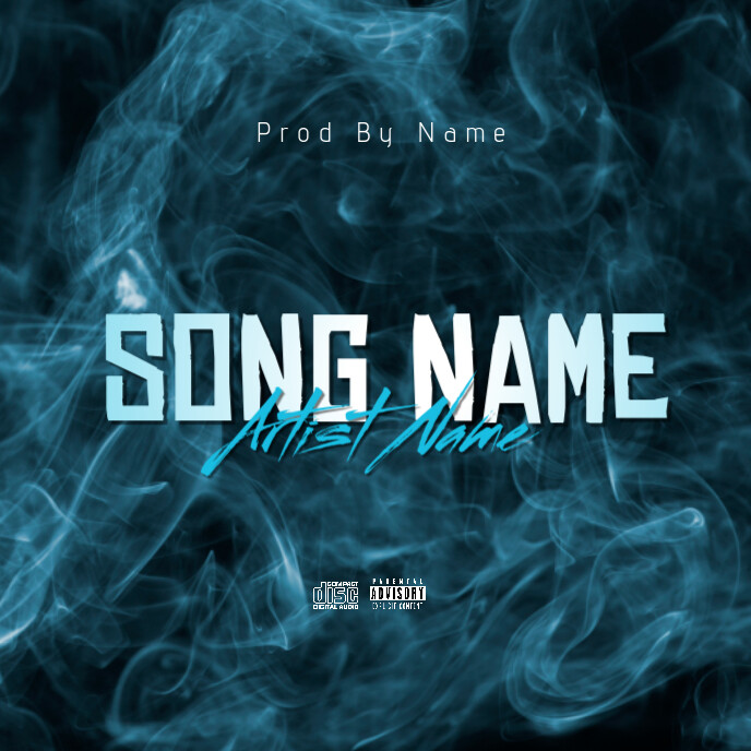 Blue Rapper Cover Copy of Blue Mixtape Album Cover | PosterMyWall