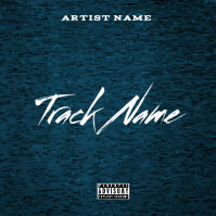 Blue  Mixtape Cover  Album Cover template