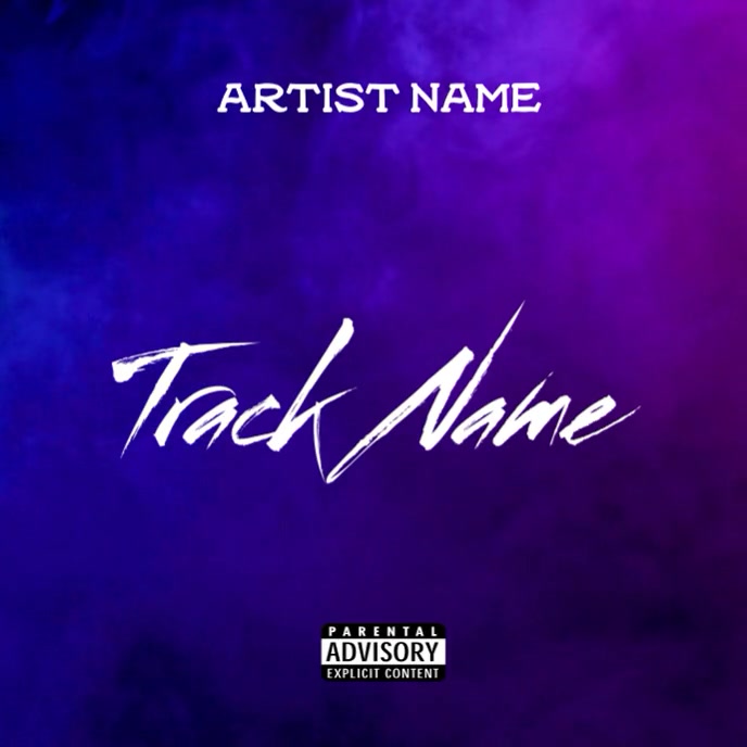 Blue Rapper Cover Blue Mixtape Cover Album Cover Template | PosterMyWall