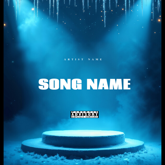 Blue Rapper Cover Blue Mixtape Cover Album Cover Template | PosterMyWall