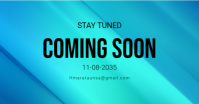 Blue Announcement Facebook Ad Template