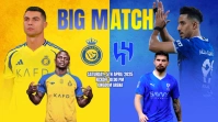 Blue Modern & Minimal Big Match Saudi League Soccer Twitter Post template