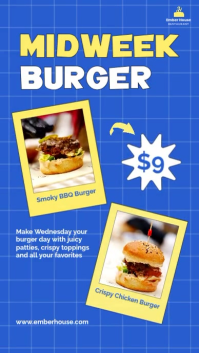 Bleu Burger Promotion Instagram Reel Template
