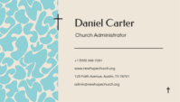 Blue Church Business Card 名片 Template - Page 2