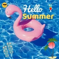 Blue Modern & Minimal Customizable For Any Summer Story. Instagram Post template