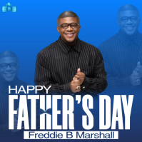 Blue Modern & Minimal Father's Day Celebration Instagram Post template