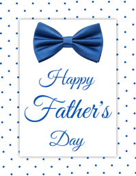 Blue Modern & Minimal Father's Day Flyer template