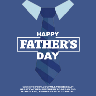 Blue Modern & Minimal Father's Day Logo template