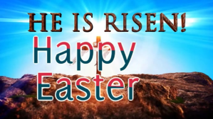 Blue Modern & Minimal Happy Easter Day Celebration Youtube Thumbnail template