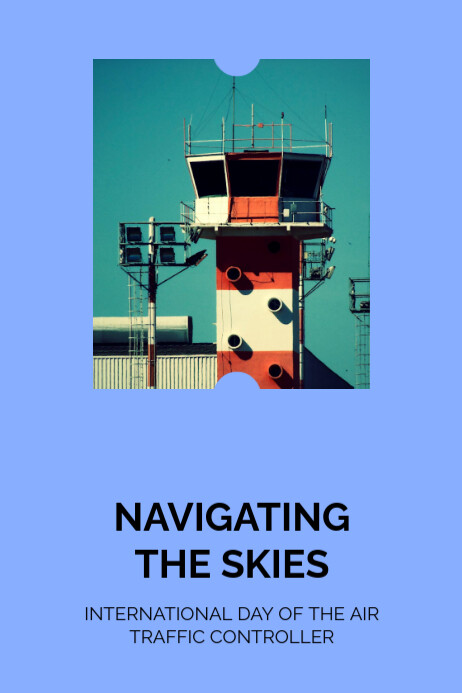 Blue Modern & Minimal International Day Of The Air Traffic Controller ...