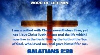 Blue Modern & Minimal Invitation To Jesus Christ  Youtube Thumbnail template
