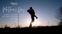 Blue Modern & Minimal Mother's Day Digital Display Video template