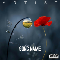 Blue Modern & Minimal Music Album Cover Album Cover Обложка альбома template