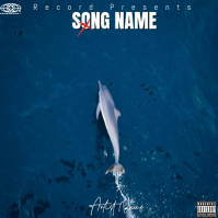 Blue Modern & Minimal Music Album Cover Album Cover Albumcover template