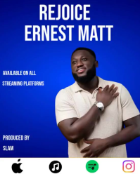 Blue Music Release Instagram Portrait Template