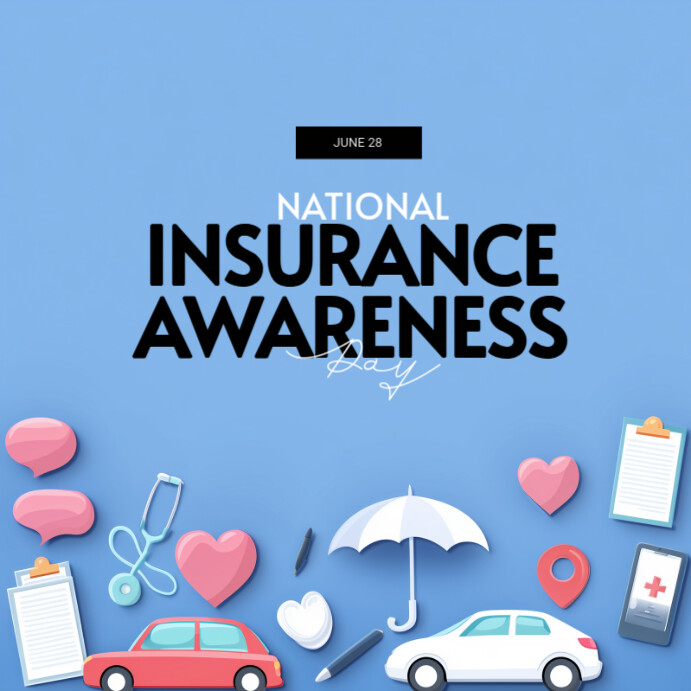 Blue Modern & Minimal National Insurance Awareness Day Instagram Post ...