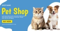 Blue Modern & Minimal Pet Shop Facebook Share template
