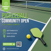 Blu Pickleball Community Event Publicación de Instagram Template