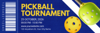 Blue Pickleball Tournament Tajuk Twitter Template