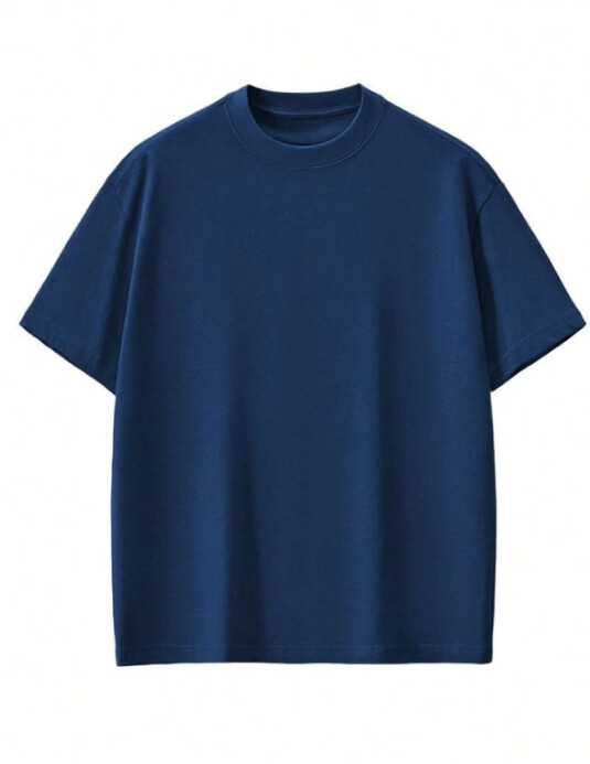 Blue Modern & Minimal Plain Tee Flyer (us Letter) template