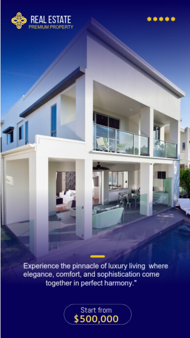 Copy of Blue Modern & Minimal Professional Real Estate Poster Design ...