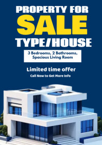 Bleu Property for Sale A2 Template