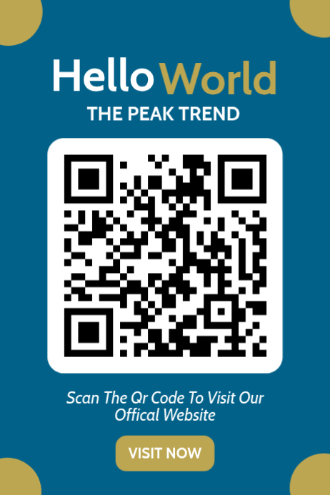 Blue Modern & Minimal QR Code Promotion Poster Templat | PosterMyWall