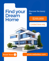 Blauw Real Estate Instagram Portrait Template - Page 1