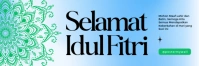 Blue Modern & Minimal Selamat Idul Fitri Header Email template