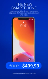 Blue Modern & Minimal Smartphone Us Legal template