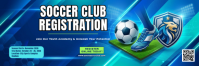 Biru Soccer Club Registration ส่วนหัว Twitter Template