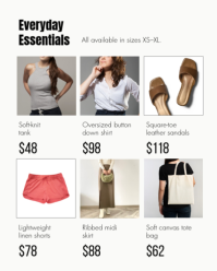 Blue Summer Fashion Collection Instagram Portrait Template - Page 4